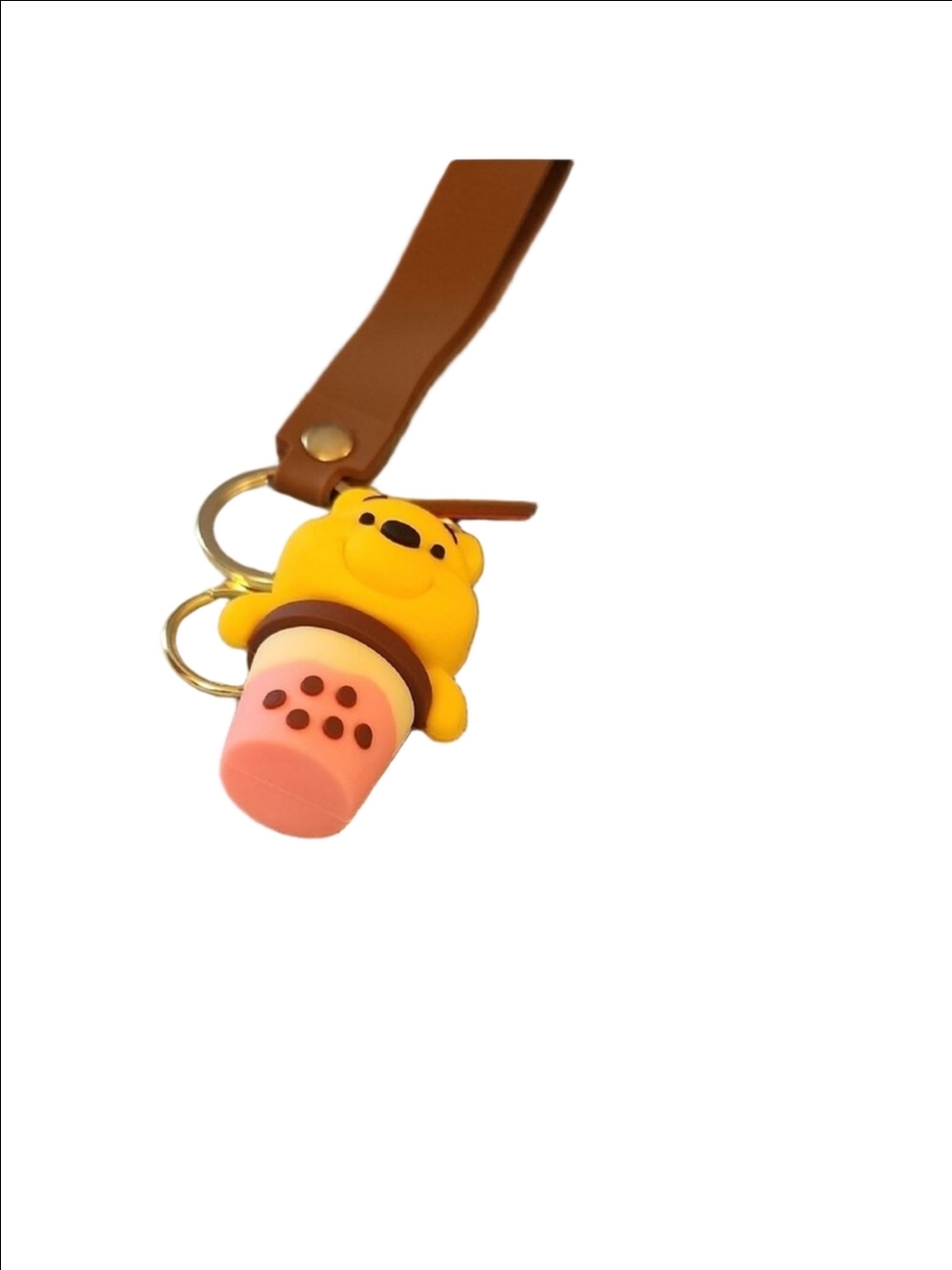 Winnie the Pooh Keychain with Brown Strap - Picture 7 of 7